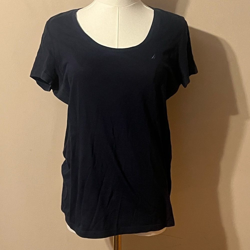 Like New Nautica Women's Dark Blue Short Sleeve Tee